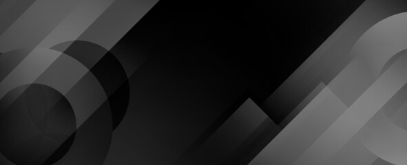 Obraz premium Dark geometric black abstract background elegent design pattern