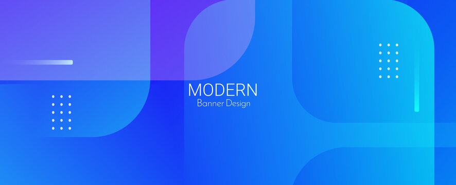 Abstract Geometric Elegant Blue Modern Pattern Colorful Background