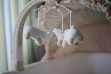 baby toy in the crib