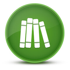 Book library luxurious glossy green round button abstract