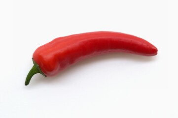 Isolated red pepper on a white background
