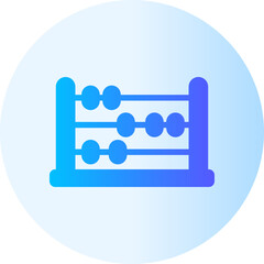 abacus flat gradient icon