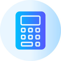 calculator flat gradient icon