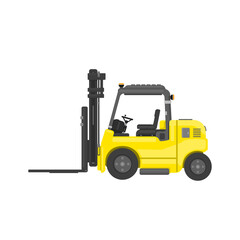 Forklift Truck Flat Vector Icon illustration Color