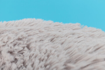 texture background fur fabric factory fluffy soft delicate gray surface
