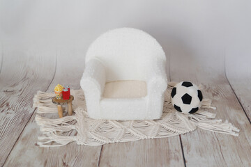 baby chair with soccer ball