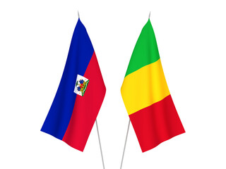 Mali and Republic of Haiti flags