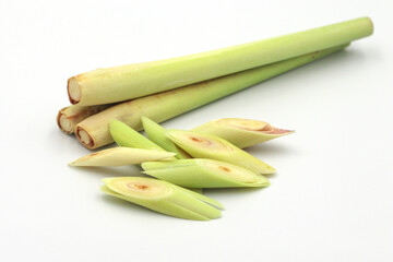 herb lemongrass isolated on white background