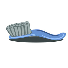 Cleaning brush. Household items for cleaning and washing. Vector illustration isolated on white background.