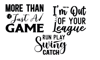 New Baseball SVG T-shirt Bundle