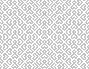 Abstract geometric pattern. A seamless vector background. White and gray ornament. Graphic modern pattern. Simple lattice graphic design.
