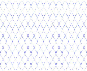 Naklejka premium The geometric pattern with wavy lines. Seamless vector background. White and blue texture. Simple lattice graphic design