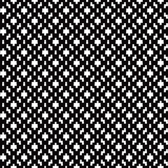 Pixel ornament black diagonals. Textile ornament. Vector.