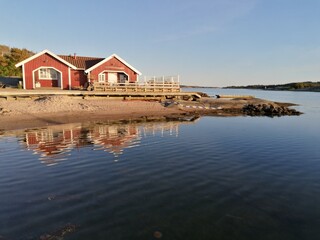 Fototapeta na wymiar The stunning islands in the West Coast Archipelago outside of Göteborgs Skärgård in Sweden