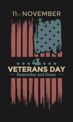 Veteran Day, Remember and Honor, Proud, America, Vector
