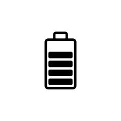 battery flat icon vector illustration
