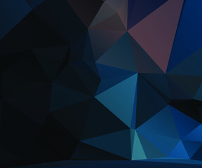 Blue Abstract Color Polygon Background Design, Abstract Geometric Origami Style With Gradient