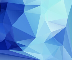 Obraz premium Blue Abstract Color Polygon Background Design, Abstract Geometric Origami Style With Gradient