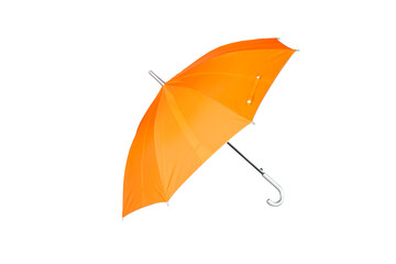 orange umbrella on a white background