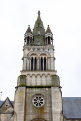 Fototapeta na wymiar Bresles. Eglise Saint-Gervais et Saint-Prothais vue de face. Oise. Picardie. Hauts-de-France