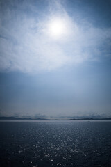 青函フェリーに乗って青森から函館へ向かう時に見える風景