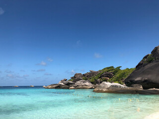 Fototapeta premium beautiful sea and beach of southeast asia in Thailand, Similan Islands