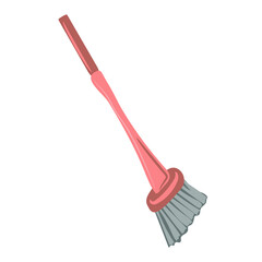 Floor mop. Household items for cleaning and washing. Vector illustration isolated on white background.

