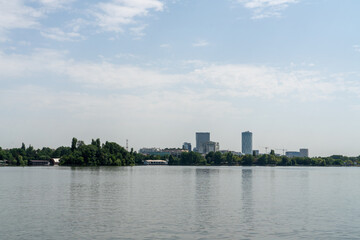 country skyline with river