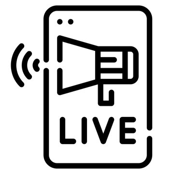 magaphone line icon