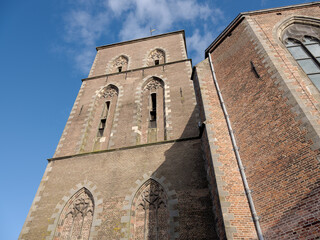 Fototapeta na wymiar O.L. Vrouwe kerk in Kampen, Overijssel Province, The Netherlands