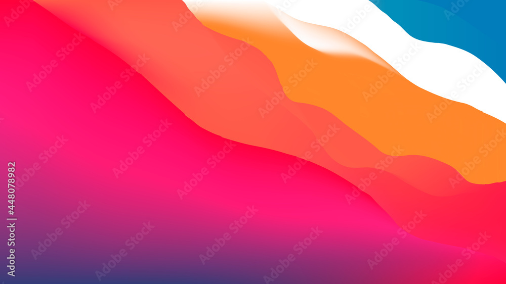 Poster 3D Wavy Background. Dynamic Effect. Abstract Vector Illustration. Design Template. Modern Pattern.