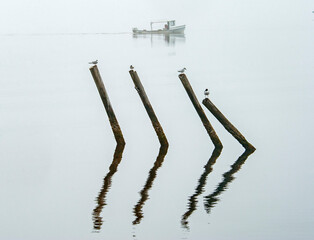 Crab Boat in Fog 