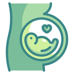 pregnant blue line icon