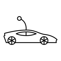 Vector Toy Car Outline Icon Design