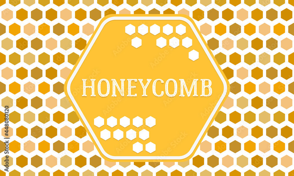 Poster abstract hexagonal honeycomb background. vector illustration