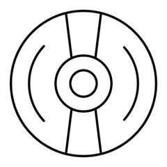 Vector Cd Outline Icon Design