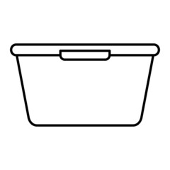 Vector Plastic Box Outline Icon Design