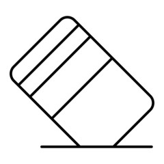 Vector Eraser Tool Outline Icon Design