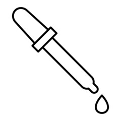 Vector Eye Dropper Outline Icon Design