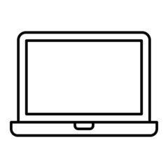  Vector Laptop Outline Icon Design
