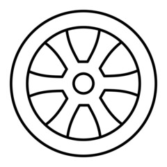 Obraz premium Vector Rim Outline Icon Design