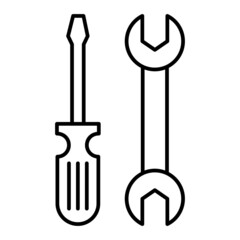 Vector Tools Outline Icon Design