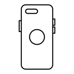 Vector Phone Case Outline Icon Design