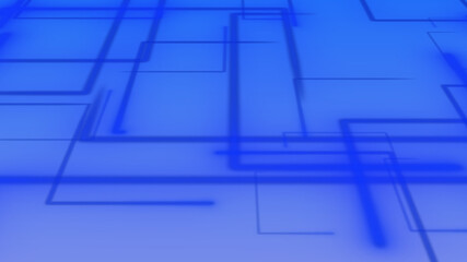 Network technology concept (Lots of blue beam light)