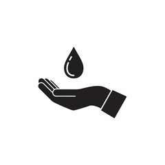 hand and water drops vector illustrations, designs template.