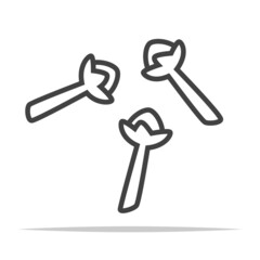 Cloves spice icon vector isolated