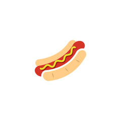 Hotdog icon design illustration