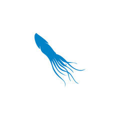 Squid icon design illustration