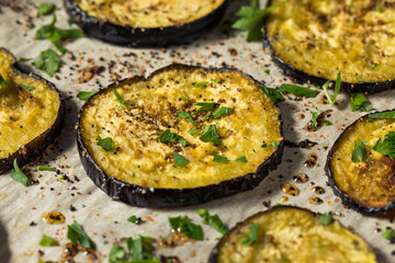 Healthy Organic Roasted Eggplant