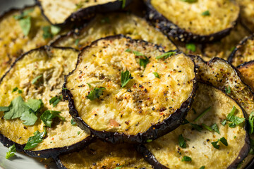 Healthy Organic Roasted Eggplant